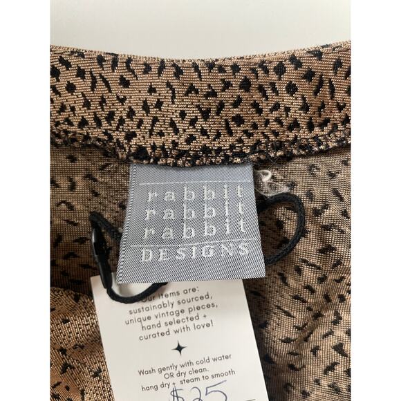 Vintage 90S Y2K Long Animal Print Cardigan Medium / Large - Picture 5 of 5